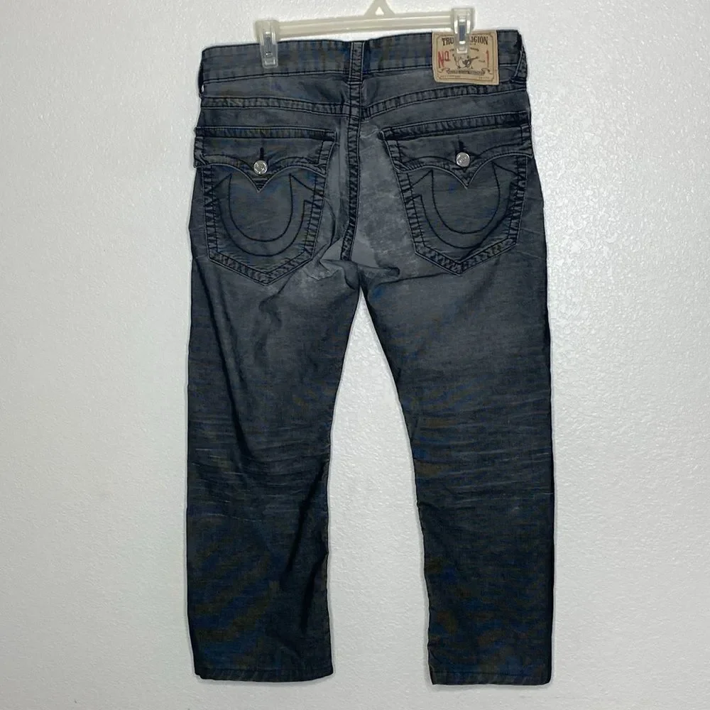 True Religion Men’s Ricky Vintage Style Stretch Jeans Size 33 x 26.5